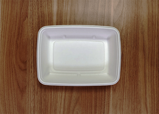 泰國工廠大量現貨供應：紙漿模塑餐具; 9×6.5英寸盒子